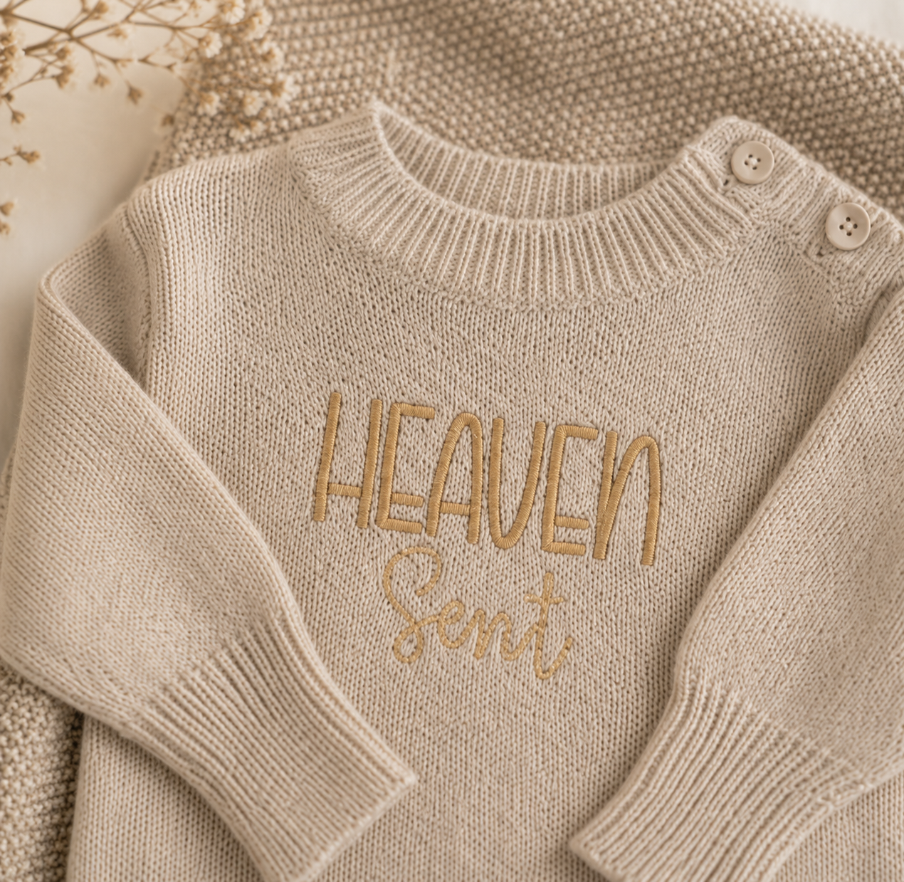 Heaven Sent Knit Romper & Blanket Set